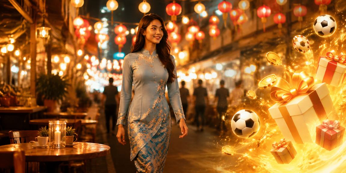 Pemain wanita bertaruh sukan dengan pakaian baju kurung di Kuala Lumpur dalam suasana moden